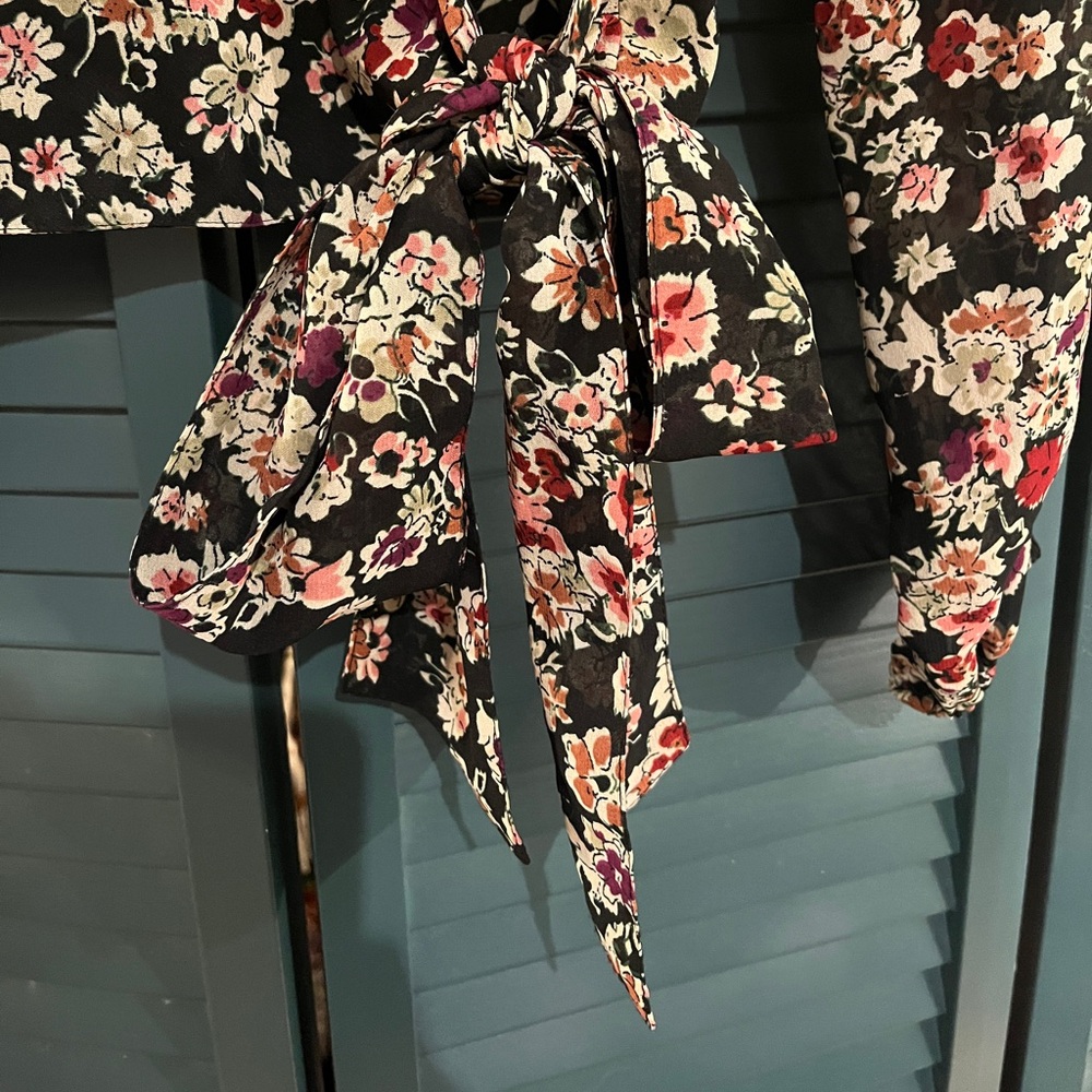 ASOS New Look Ruffled Wrap Blouse - Picture 2 of 8
